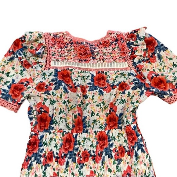 LoveShackFancy Rena Mini Dress in Rush of Red, size small - Picture 8 of 13